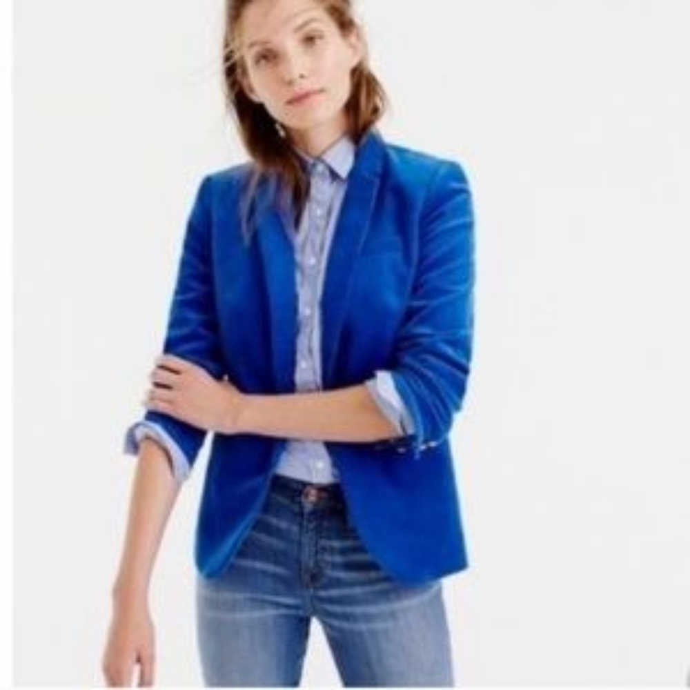 J.Crew Campbell Blue Corduroy Blazer 6